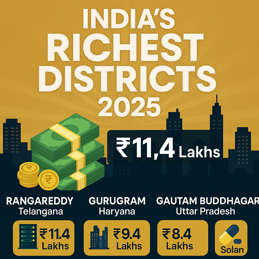 Richest Districts in India 2025