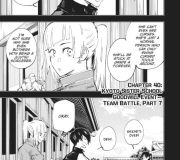 Jujutsu Kaisen Chapter 40