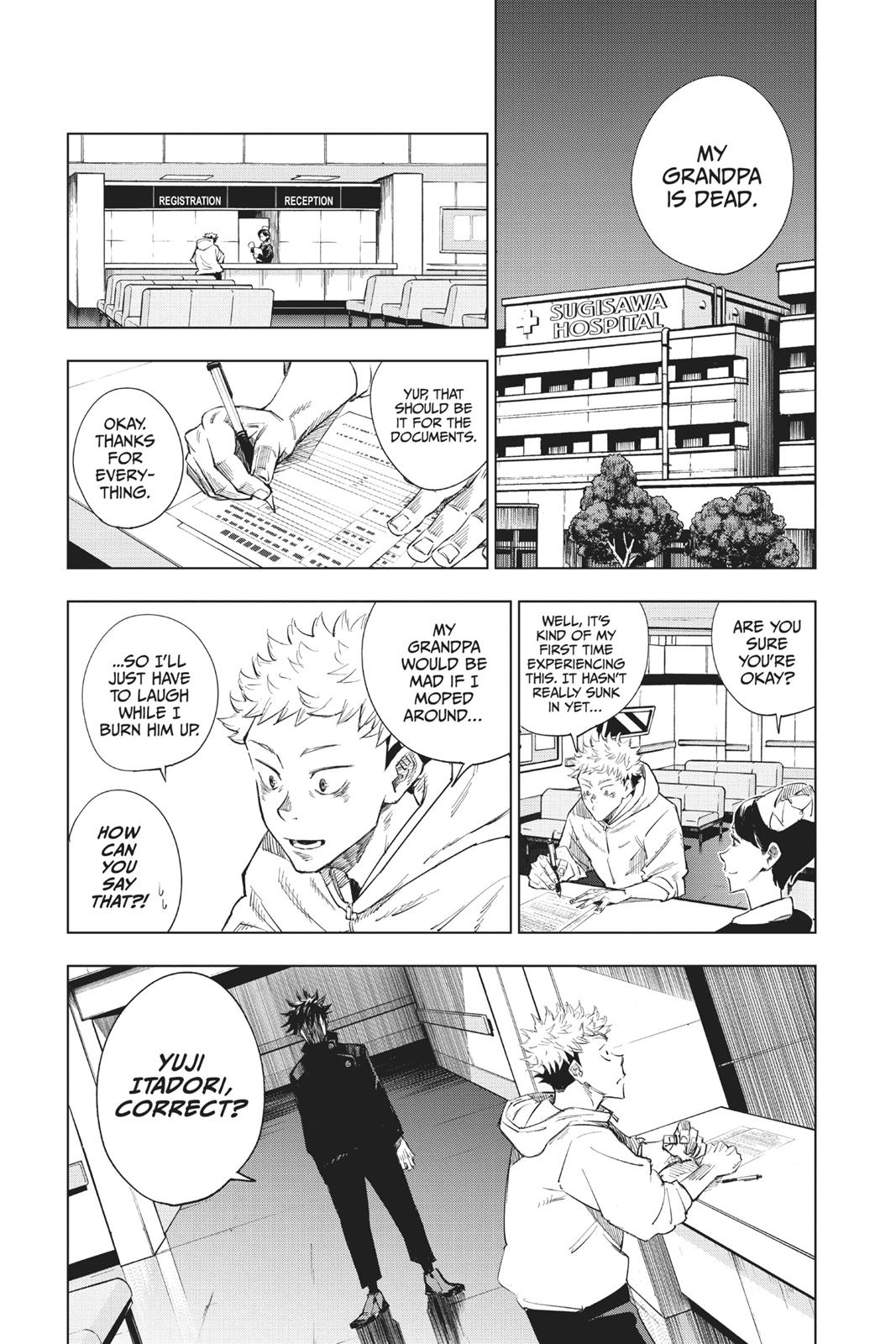 Jujutsu Kaisen, Chapter 1