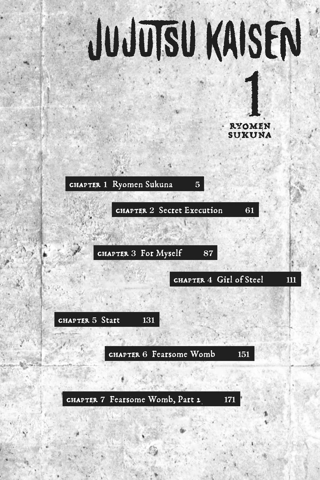 Jujutsu Kaisen, Chapter 1