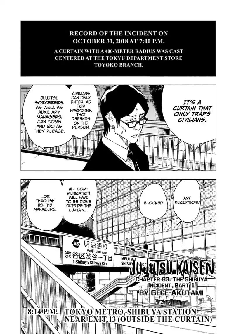 Jujutsu Kaisen Chapter 83