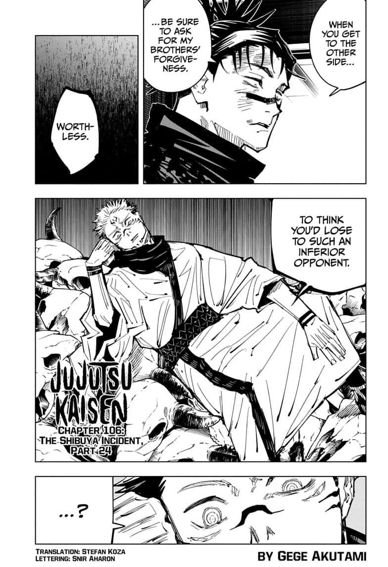 Jujutsu Kaisen Chapter 106