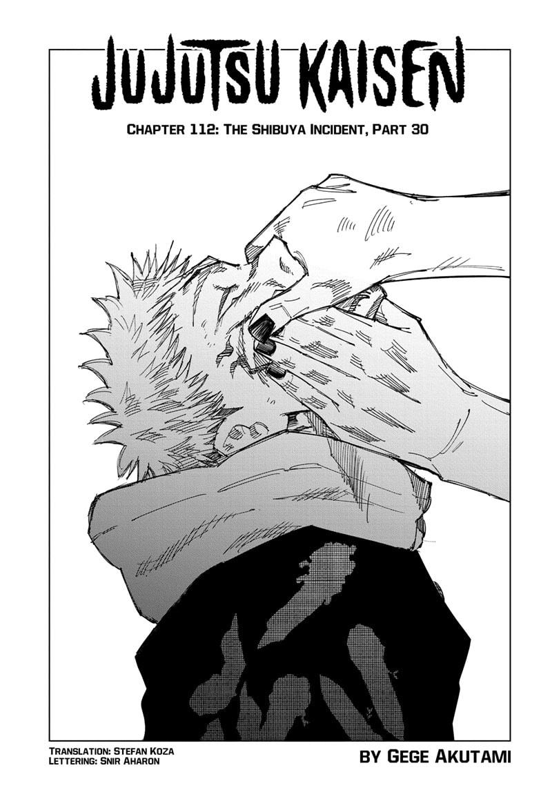 Jujutsu Kaisen Chapter 112