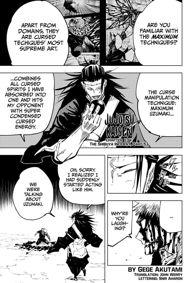 Jujutsu Kaisen Chapter 134
