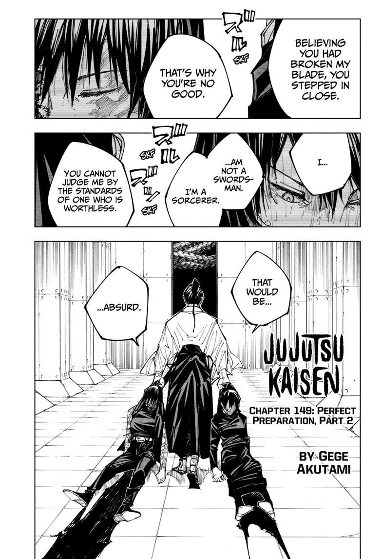 Jujutsu Kaisen Chapter 149