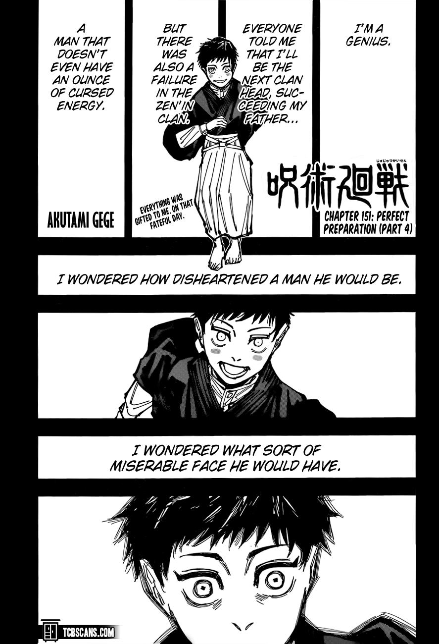 Jujutsu Kaisen Chapter 151
