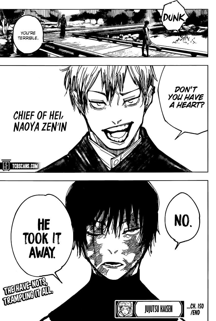 Jujutsu Kaisen Chapter 150