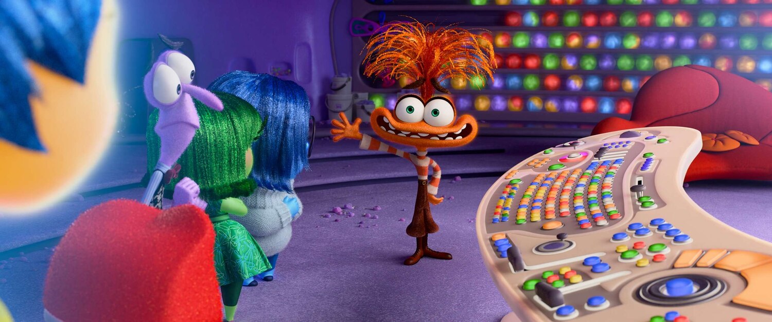 Inside Out 2 Glued to Phone