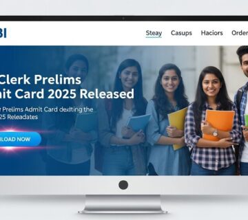 SBI Clerk Prelims Admit Card 2025
