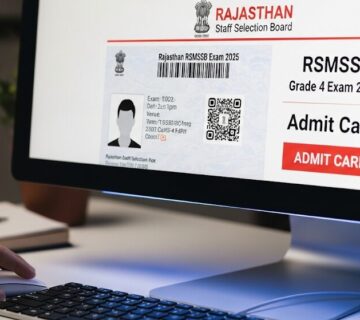 Rajasthan RSMSSB Grade 4 Exam Admit Card 2025
