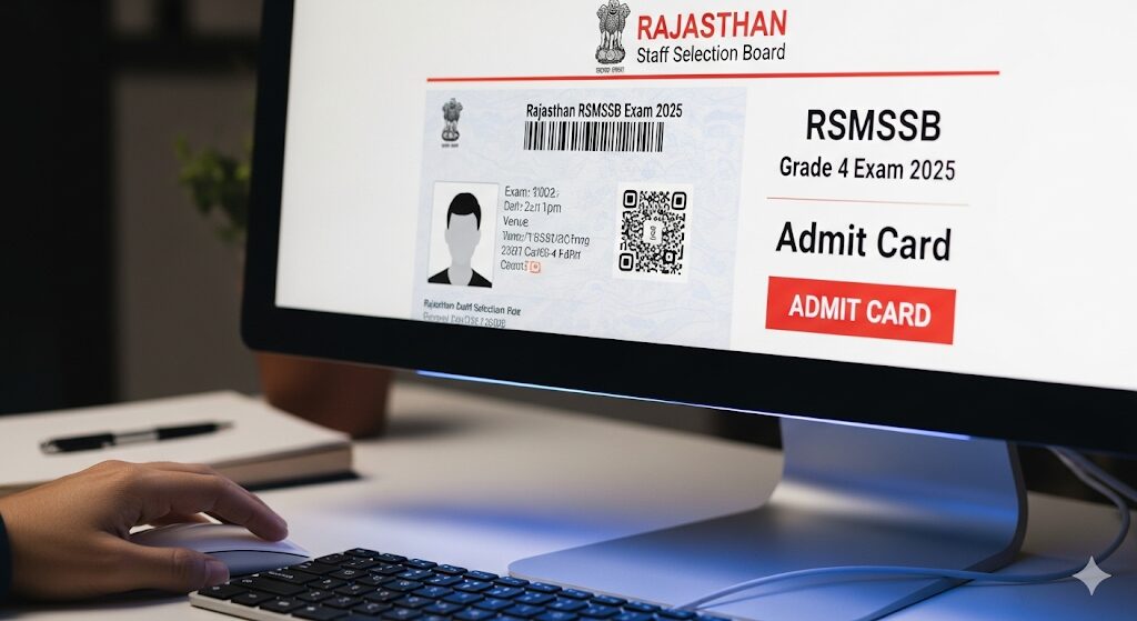 Rajasthan RSMSSB Grade 4 Exam Admit Card 2025