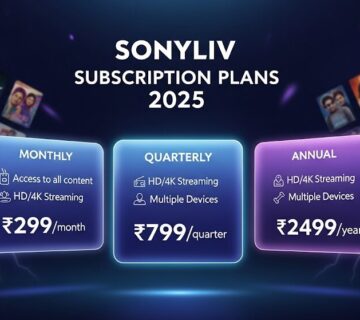 SonyLIV Subscription Plans 2025