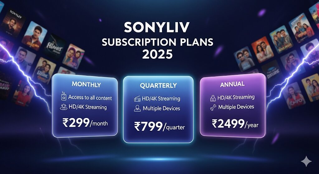 SonyLIV Subscription Plans 2025