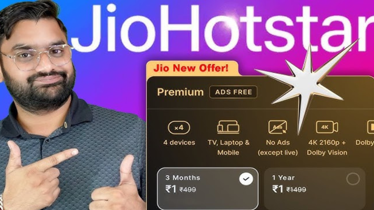 JioHotstar Premium at Just Re 1