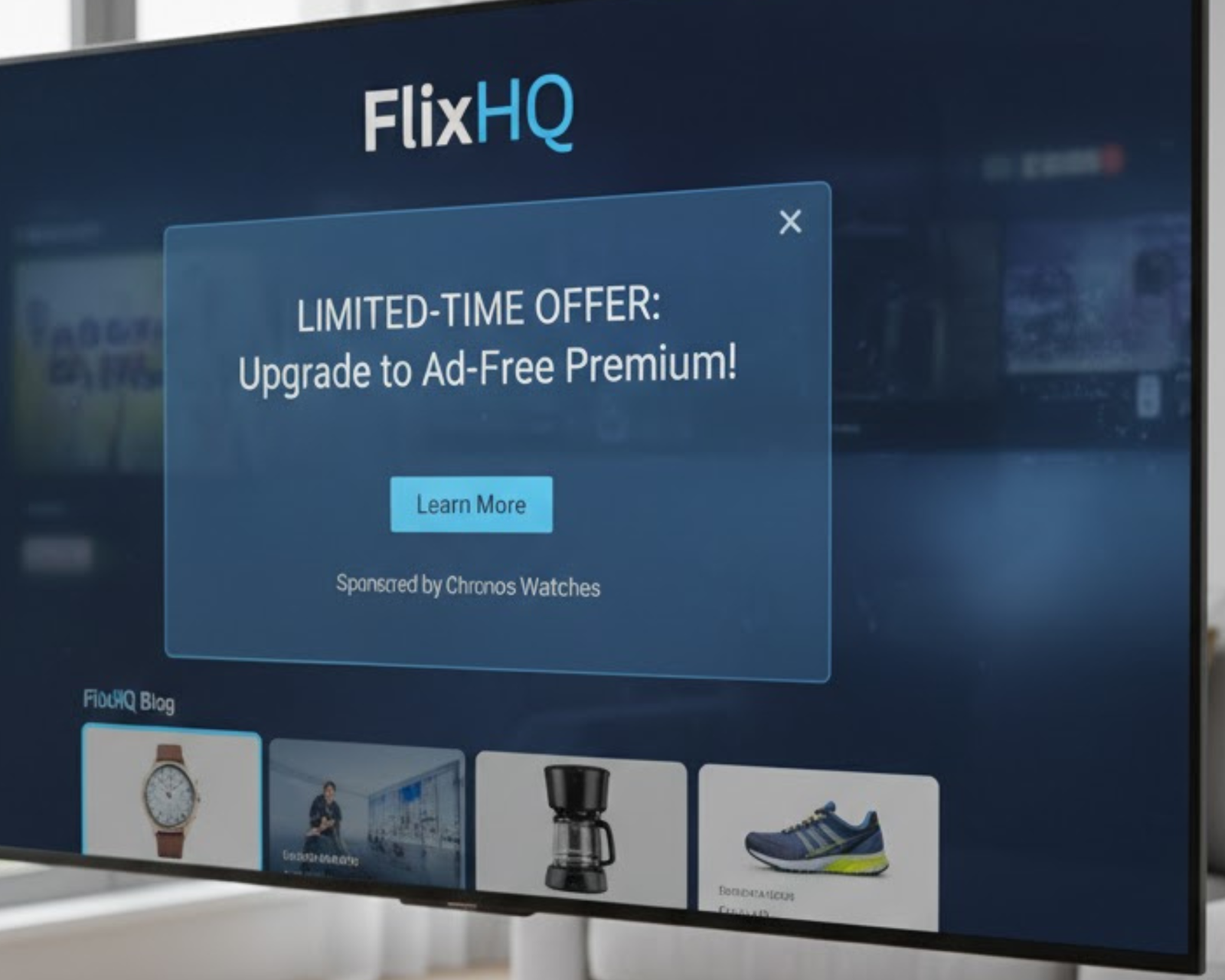 Ads and Pop-ups on FlixHQ