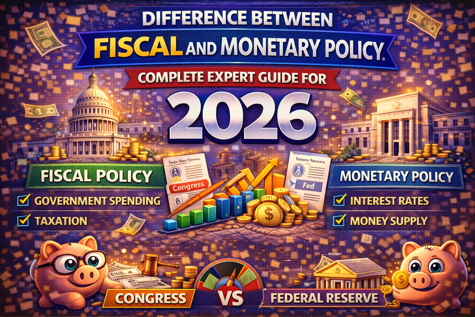 Difference Between Fiscal And Monetary Policy