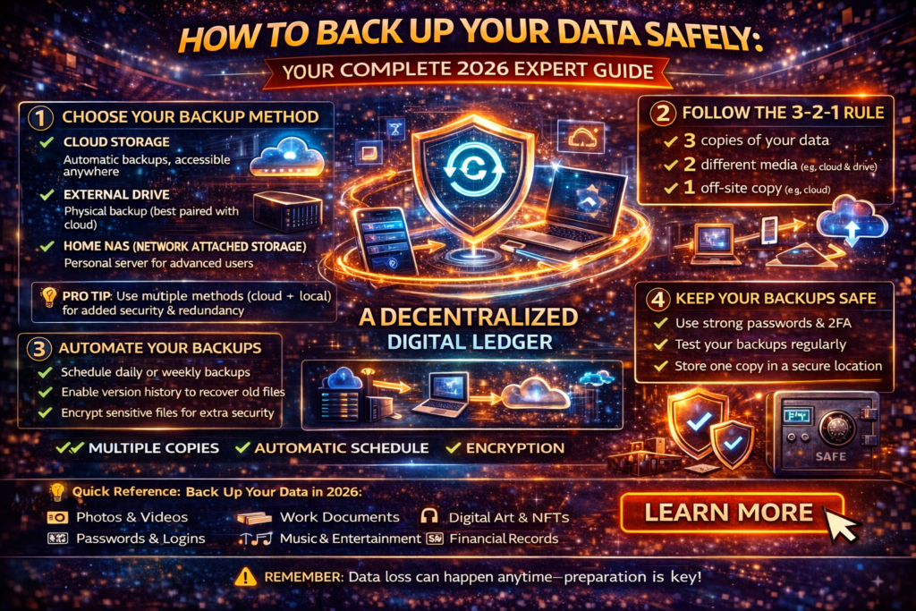 How To Back Up Your Data Safely: Your Complete 2026 Expert Guide