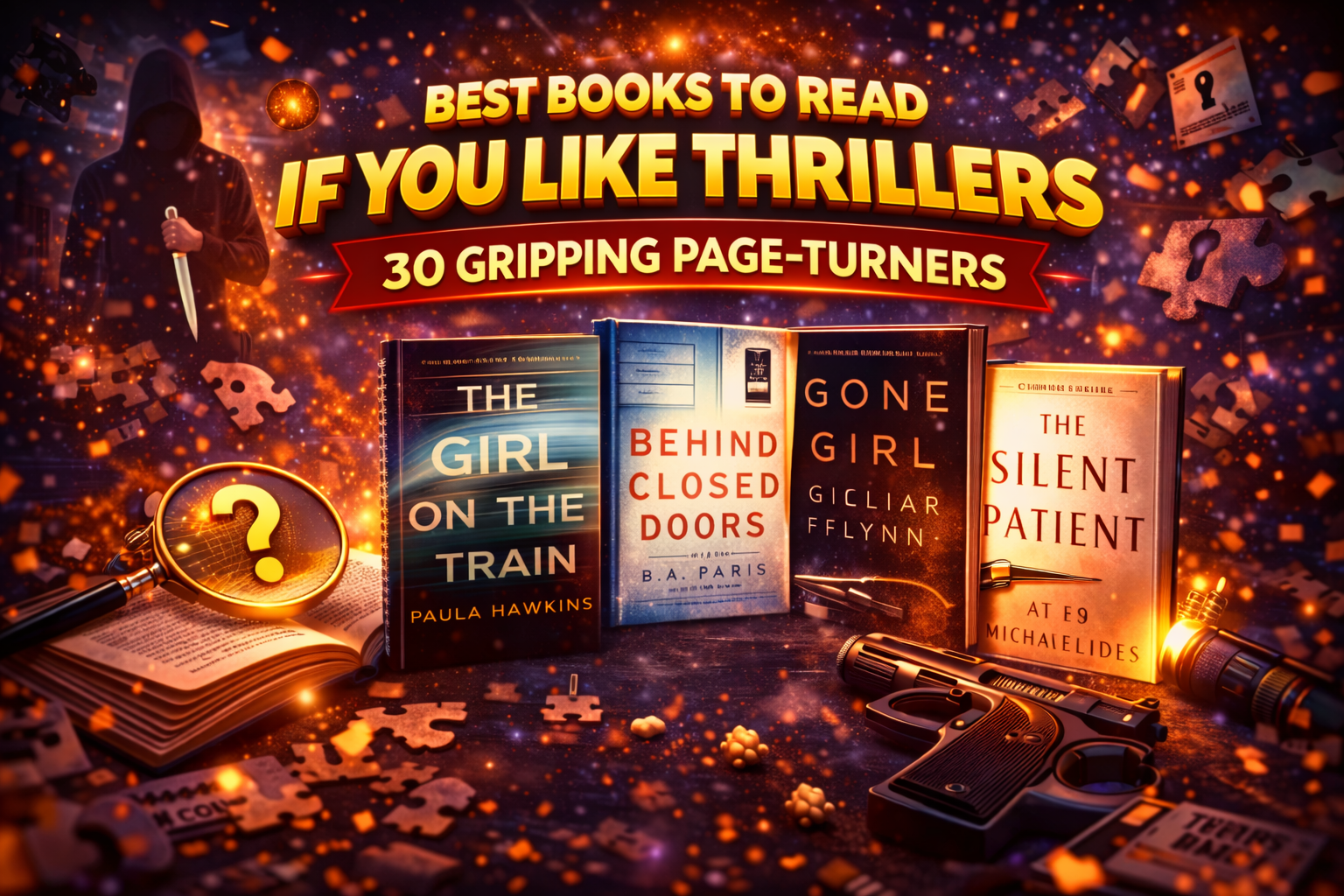 Best Books to Read If You Like Thrillers: 30 Gripping Page-Turners