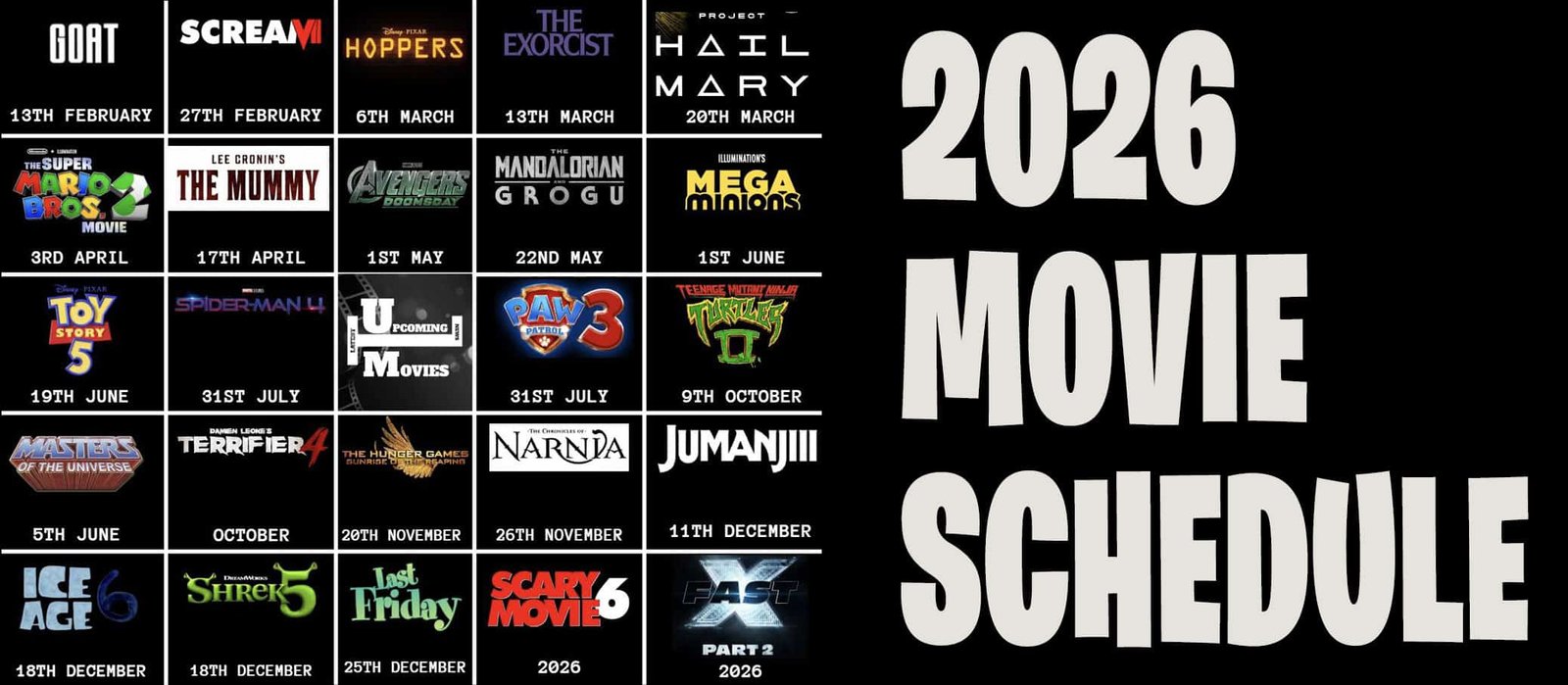 Upcoming Movies Releasing This Month