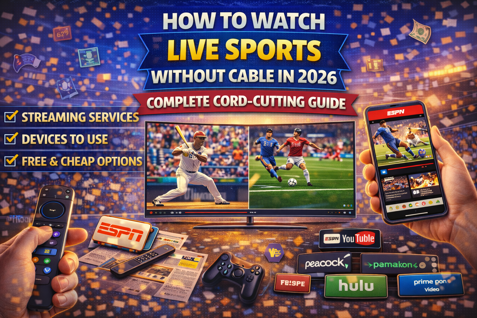 How to Watch Live Sports Without Cable in 2026