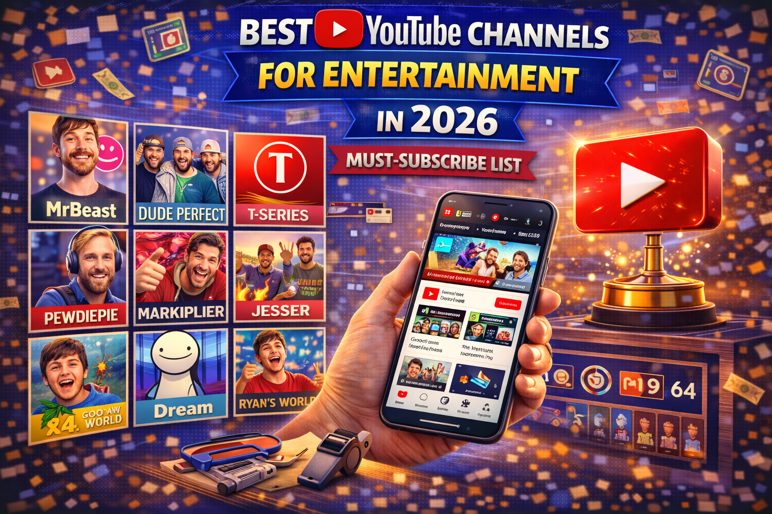 Best YouTube Channels for Entertainment in 2026: Must-Subscribe List