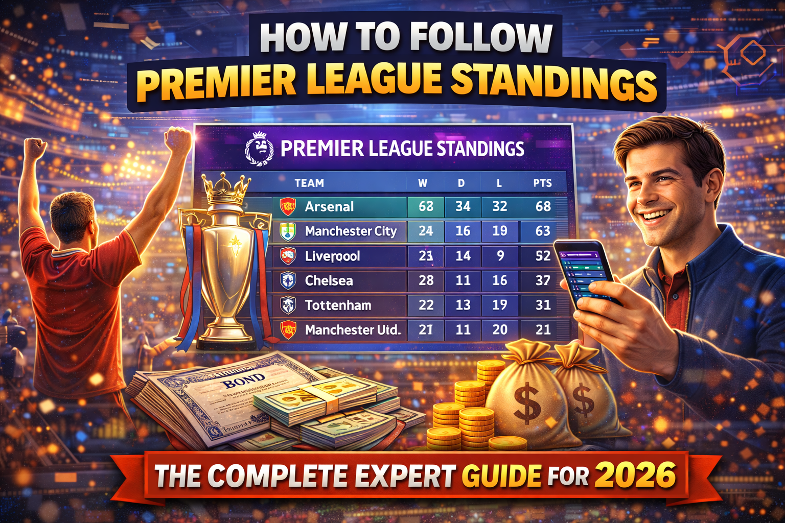 Follow Premier League Standings