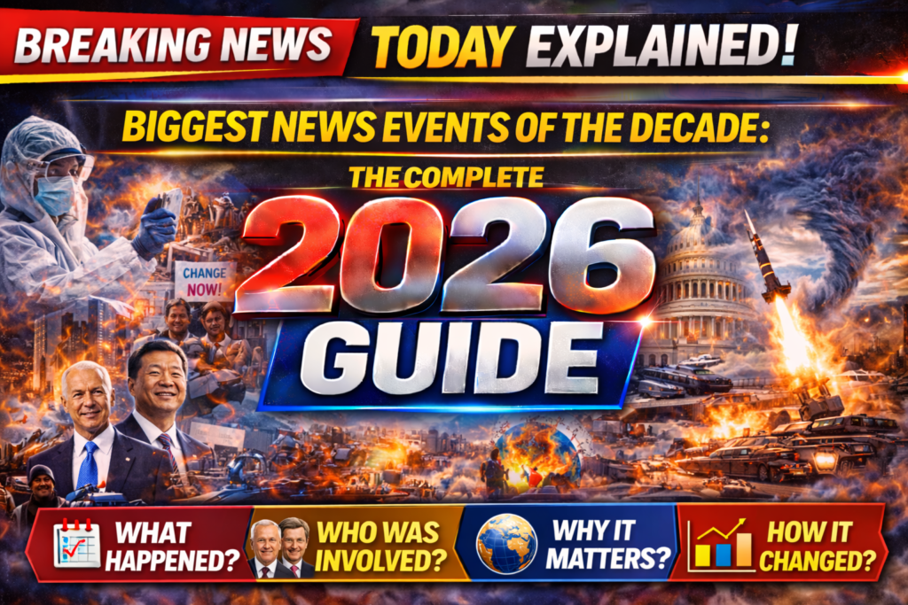 Biggest News Events of the Decade | Stories That Changed the World