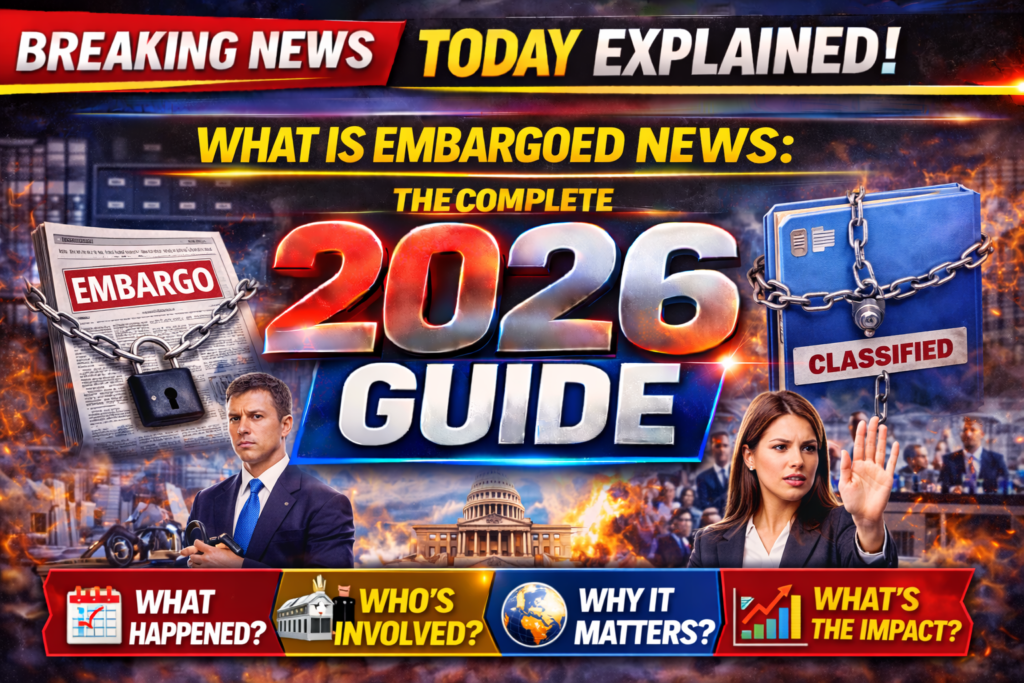 What Is Embargoed News? How Journalism Embargoes Work | 2026