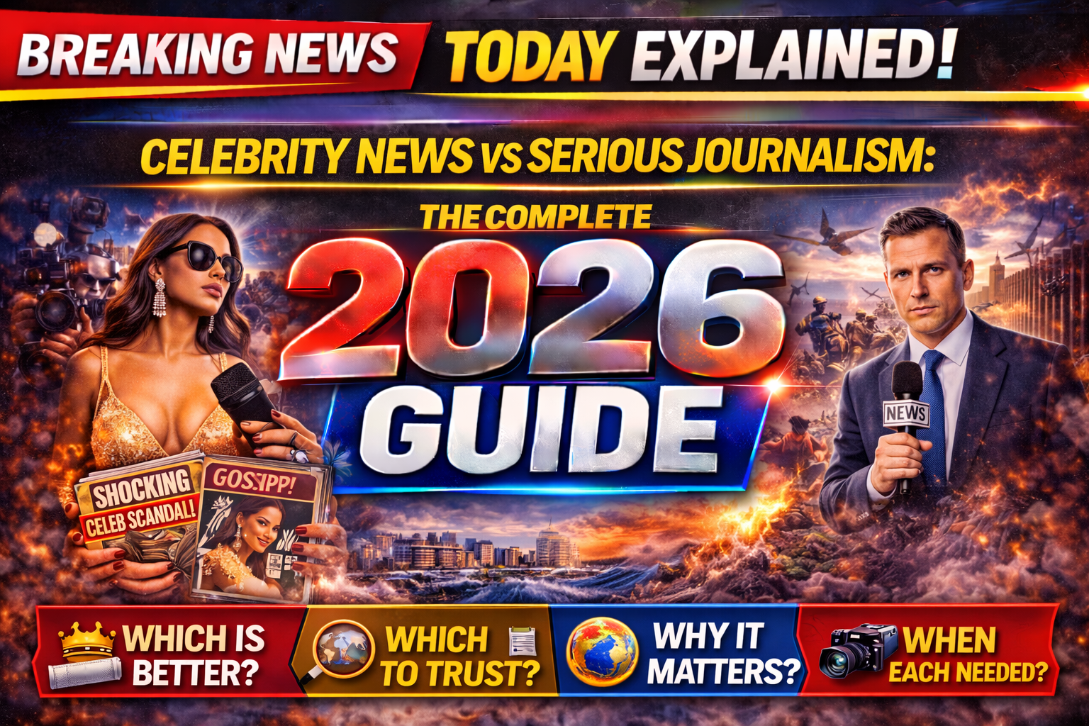 Celebrity News vs Serious Journalism: What the Difference Costs Us