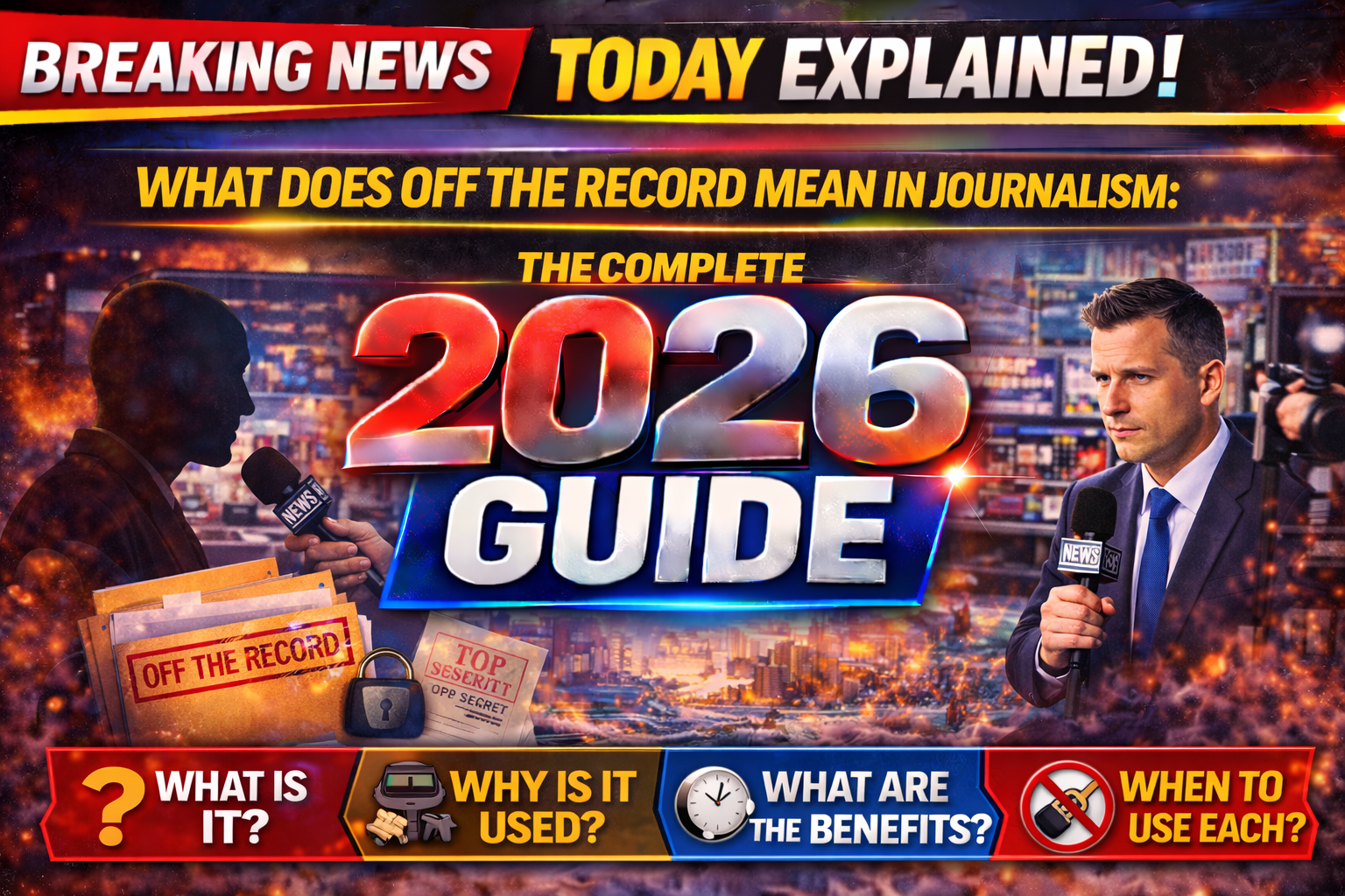 Off The Record Mean In Journalism