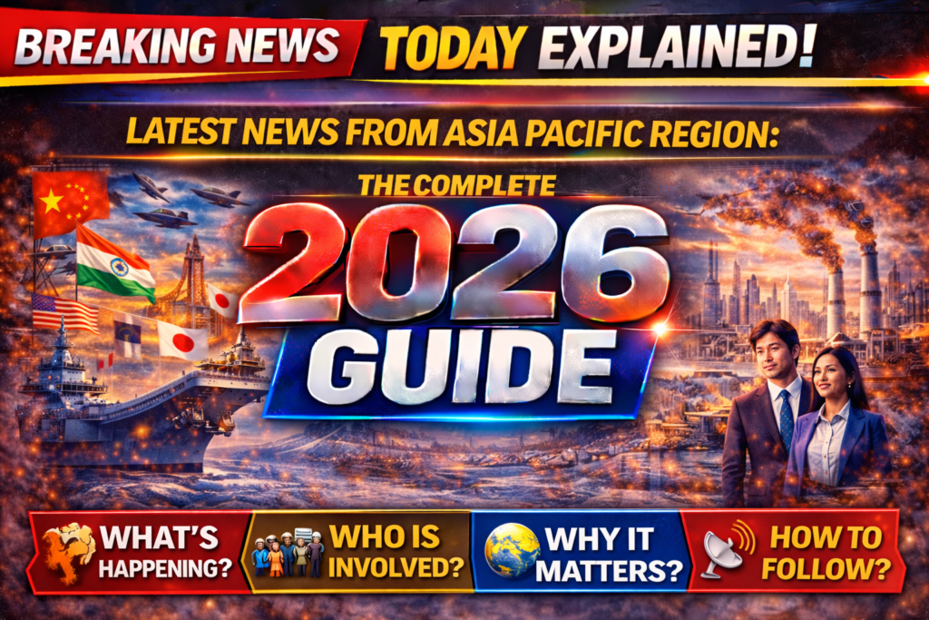 Asia-Pacific News 2026 | Key Developments Across the Region
