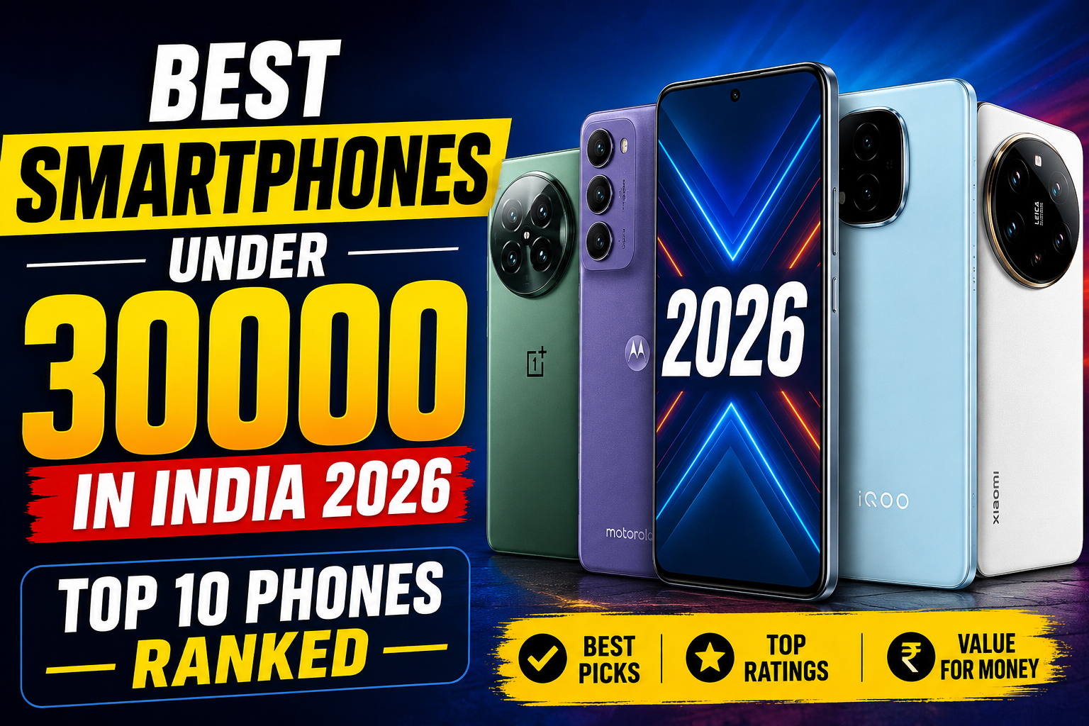 best smartphones under 30000 in India