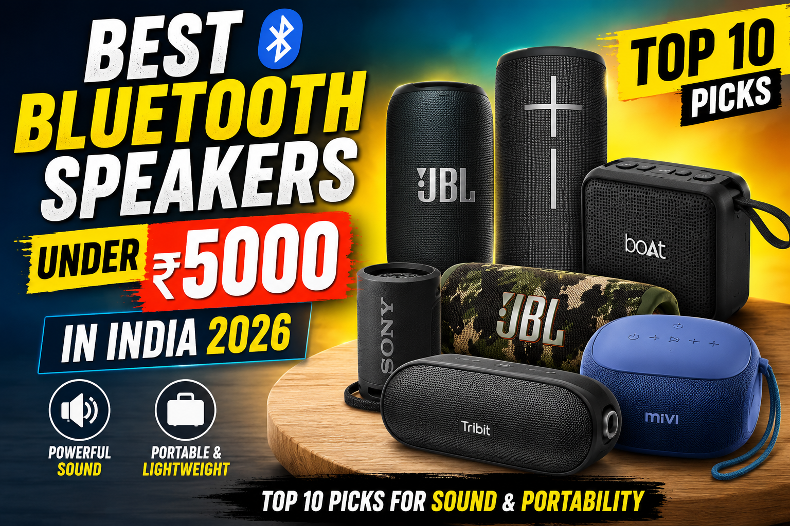 best bluetooth speakers under 5000 in India 2026