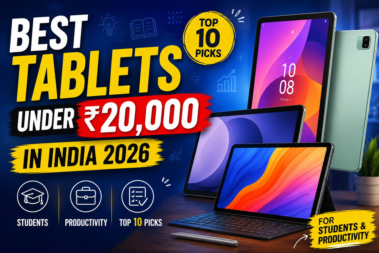 best tablets under 20000 in India 2026
