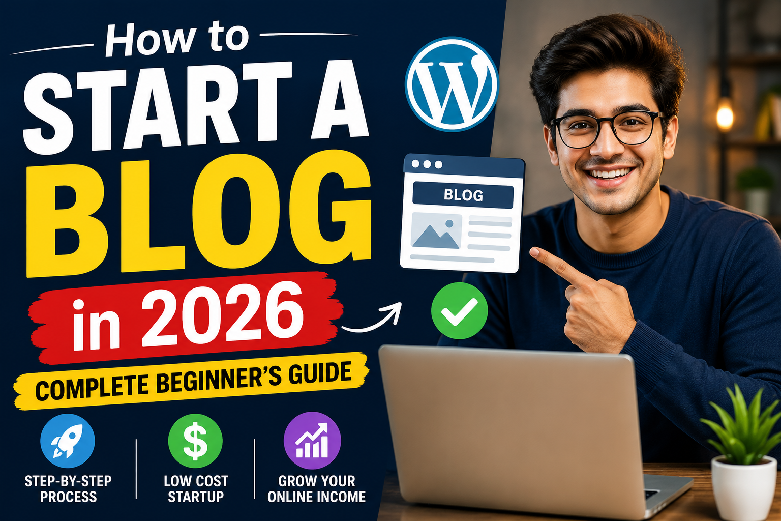 how to start a blog in 2026