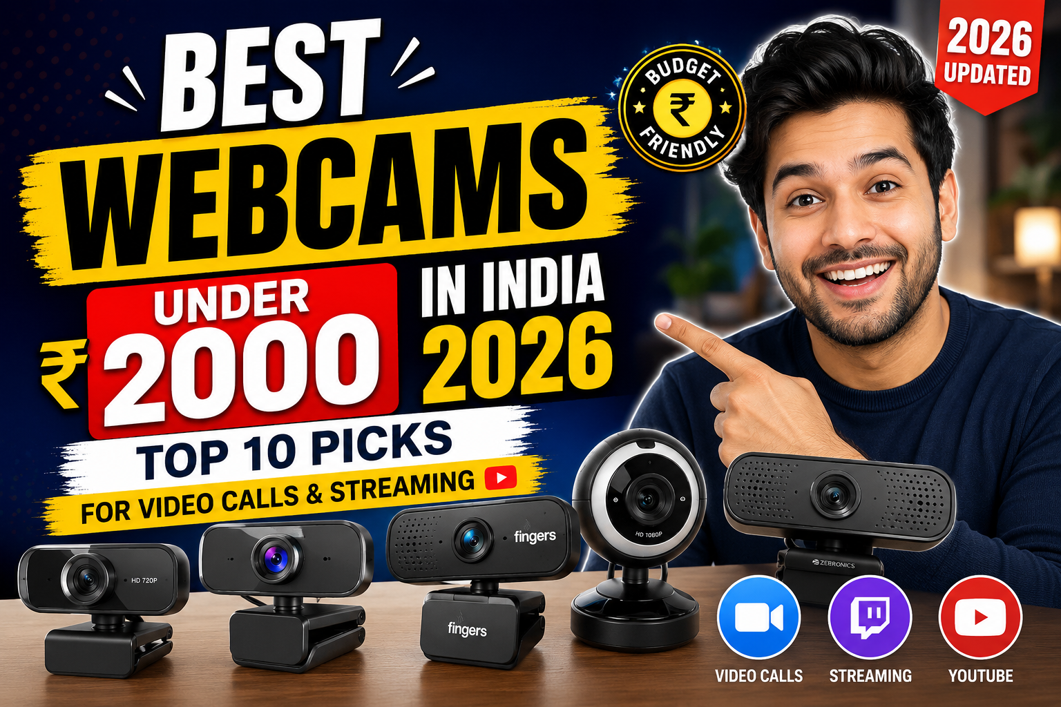 best webcams under 2000 in India 2026