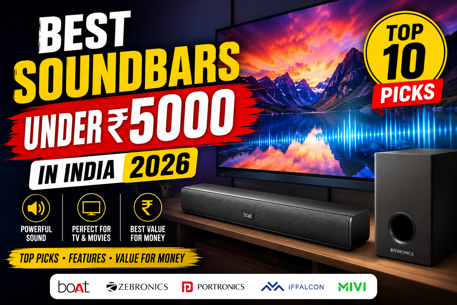 best soundbars under 5000 in India 2026
