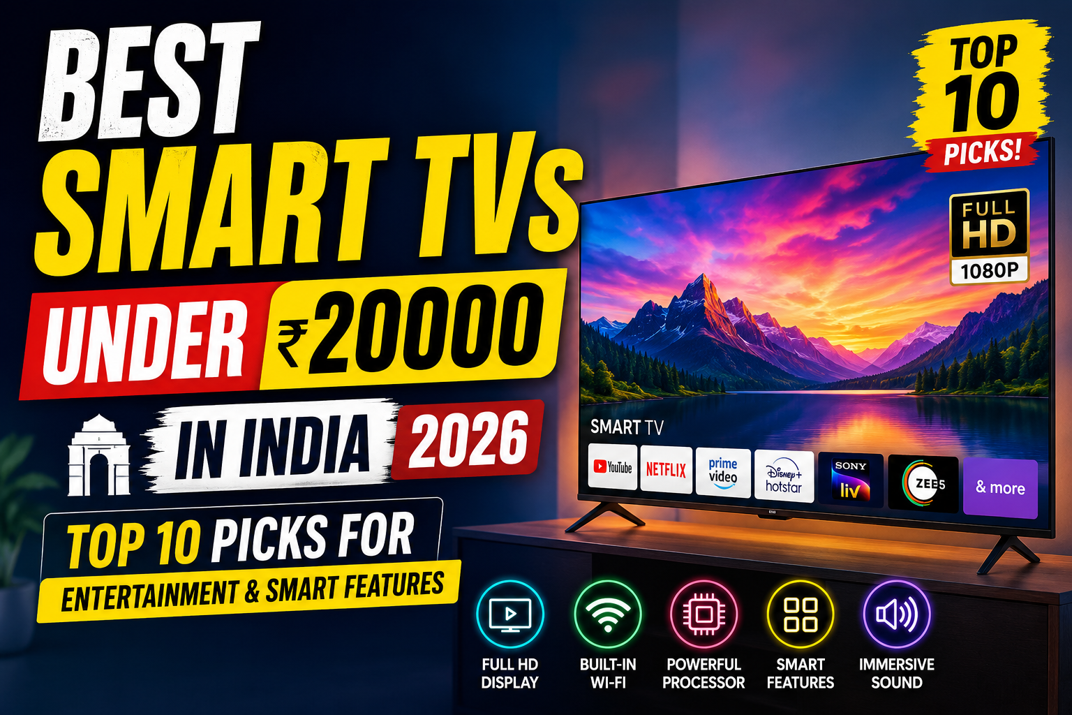best smart TVs under 20000 in India 2026