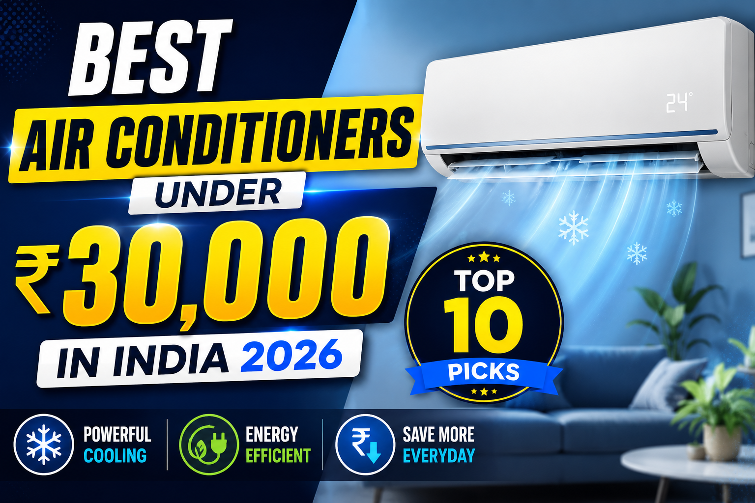 best air conditioners under 30000 in India 2026