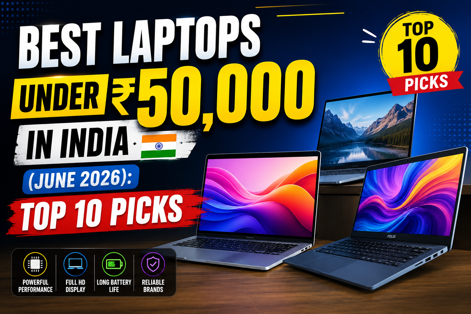 best laptops under 50000 India 2026